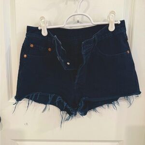 Levi's Dk Blue Jean Shorts for Women 28